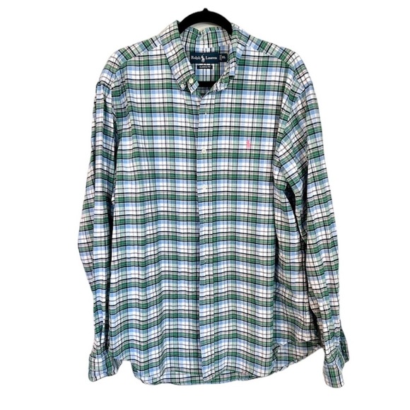 Ralph Lauren Other - Ralph Lauren Classic Fit Men’s Casual Plaid Button Down Shirt Size XL GUC